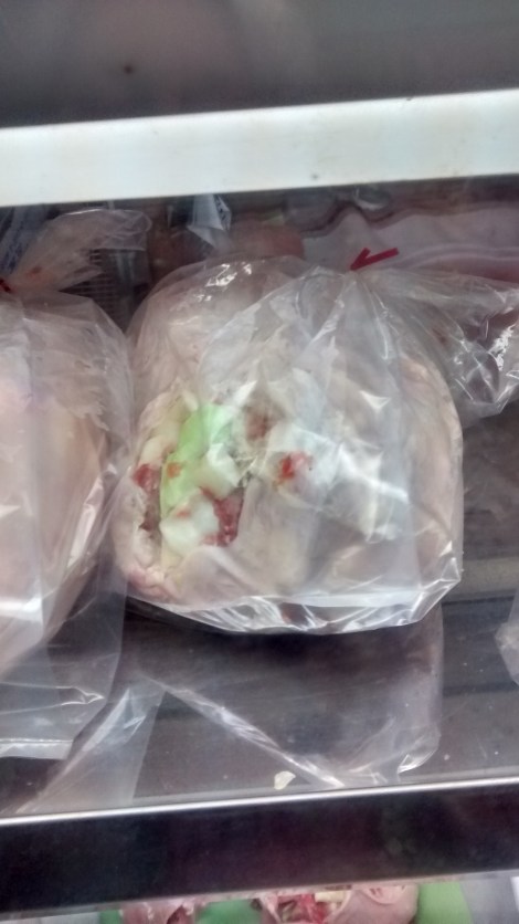 stuffed pig's stomach